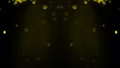金黄色粒子落下背景视频视频的预览图